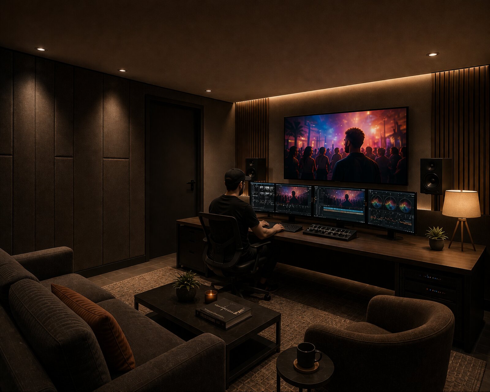 Color suite, post-production bay